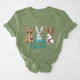 thumbnail image 1 of UPPADA Easter Femmes Oeufs Imprimé T-Shirts Heureux Easter Graphique Bunny Lapin Mignon T-Shirts Manches Courtes Décontracté Col Rond T-Shirts Été Basique Coupe Régulière Chemises Vert,m, 1 of 5