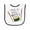 White and Black, variant on Inktastic This is How I Roll Cute Sushi Baby Terry Cloth Bib