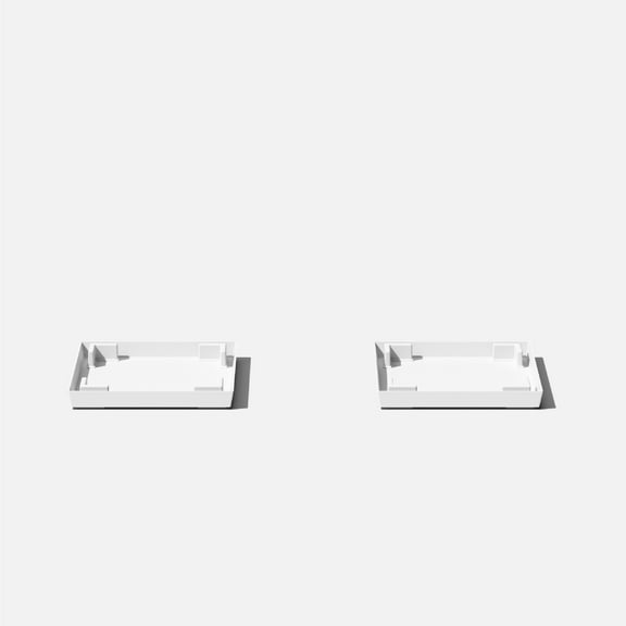 Veradek Pure Series Nobleton 22" Plastic Planter Tray 2-Pack White