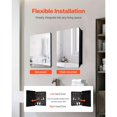 thumbnail image 4 of Choco Moon 24" x 30" Wall-Mounted Medicine Cabinet with Extendable Shelves and Full-Length Mirror, Perfect for Bathroom Storage Solution, 4 of 11