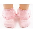 thumbnail image 3 of Newborn Infant Baby  Girl Lace Socks Short Spring Summer Toddler Pearl Lace Princess Socks, 3 of 5