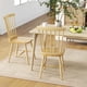 thumbnail image 2 of Costway Conjunto de 2/4 sillas de comedor Windsor, sillas sin brazos de estilo Windsor con respaldos ergonómicos de husillo, asientos espaciosos y marco de madera de caucho macizo, Negro, 2 of 4