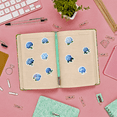 thumbnail image 2 of 35pcs-50pcs Elegant Stickers Hydrangea Nature Stickers Floral Stickers for Laptops Suitcases, 2 of 9