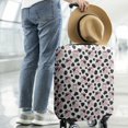 thumbnail image 2 of White Cow Bow Pattern Luggage Cover Fashion Suitcase Cover Baggage Covers Fit 25-28 Inch Luggage (Go Travel), 2 of 5