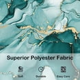 thumbnail image 4 of Abstract Marble Shower Curtain, Turquosie Marble Shower Curtain for Bathroom Décor with 12 Metal Hooks, Luxury Modern Waterproof Bath Accessories Set, 72 x 72, 4 of 6