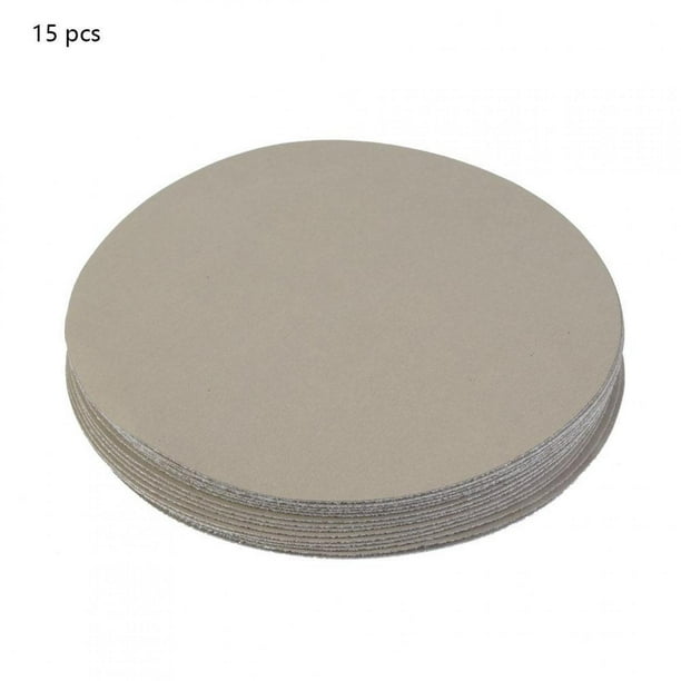 Disco de lija redondo 15pcs Lija 180# 400# 1500# 5000# 10000# Arena de arena para pulir papel Pad 5 pulgadas (5000#) EOTVIA No