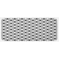 thumbnail image 1 of Geometric Circle Kitchen Mat, Minimalist Monochrome Interlace Circle Pattern Modules Abstract Style, Plush Decorative Kitchen Mat with Non Slip Backing, 47" X 19", Black White, by Ambesonne, 1 of 1