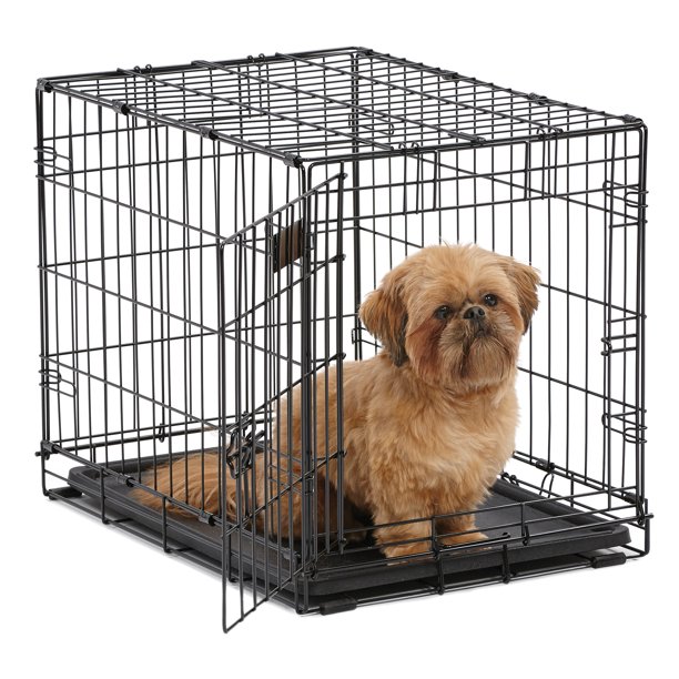 MidWest Single Door iCrate Metal Dog Crate, 24"