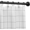 thumbnail image 4 of Shower Curtain Rod，Never Rust No Drill Non-Slip Spring Tension Shower Rod,Adjustable Tension Curtain Rod, 43-72inches 304 Stainless Steel, Black, 4 of 7