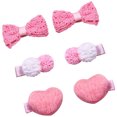 thumbnail image 1 of unbranded 3 Pares Clips De Con Lazos Y Corazones Para Uso Diario Y Ocasiones Especiales Duraderos, 1 of 7