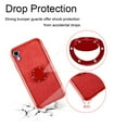thumbnail image 4 of SOATUTO Compatible with iPhone X/XS Case,Cute Girly Glitter Diamond Rhinestone Bumper with Ring Kickstand Pink TPU Protective Cover Case for iPhone X/XS Bling - Red, 4 of 6