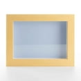 thumbnail image 2 of 12x12 Shadow Box Frame Natural Real Wood with a Blue Acid-Free Backing | 3/4" of Usuable Depth | UV, 2 of 4