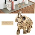 thumbnail image 5 of Estatua de elefante dorado Lucky Feng Shui, escultura, estatuilla de riqueza, regalo, decoración del hogar (L), 5 of 5