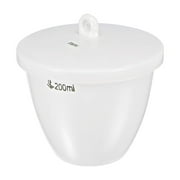 200ml Porcelain Crucible Cup with Lid for Foundry Melting Casting Refining