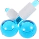 thumbnail image 1 of Bola de masaje facial, bolas de rodillo de hielo Bola de rodillo facial Masajeador facial de piel fría Herramientas para el dolor de cabeza en la cara y el cuello 2 piezas (azul) JAMW Sencillez, 1 of 5