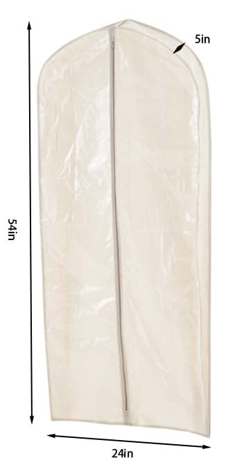 Mainstays Canvas Hanging Garment Bag for Suits and Dresses with