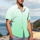 thumbnail image 3 of Mens Casual de Manga Corta Botón Abajo Camisas de Impresión Turndown Cuello Botón Camisa Poliéster, Moda de Verano Superior para Hombres Al Aire Libre, 3 of 6