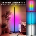 thumbnail image 2 of VIPLIKE Led Corner Floor Lamp,Smart APP&Remote Control Colors Changing Lamps for Living Room Bedroom Black 2PACK, 2 of 7