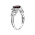 thumbnail image 2 of Garnet Heart Ring 1.50 Carats (ctw) in Sterling Silver, 2 of 4