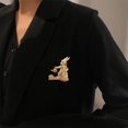 thumbnail image 3 of Broche,Broche de conejo Pin ropa joyería para mujer,Regalo de decoración de pin de solapa de ,Cute Animal Breastpin Corsage Damas Niñas,Blusa Chaqueta Abrigo Bufanda Chal Insignia Yinane Broche, 3 of 8