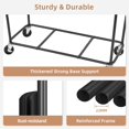 thumbnail image 5 of 74 Gal 2-Section Commercial Laundry Hamper, Heavy Duty Steel Frame Rolling Laundry Cart with Wheels, Beige Large Industrial Clothes Sorter for Hotel Home Laundry Room, 5 of 9