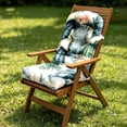 thumbnail image 3 of Thick Tufted High Back Rocking Chair Cushion, Outdoor Patio Chair Cushions Non- Tie On Replacement Seat Pad for Garden Porch Swing Furniture(Hawaiian Style), 3 of 4