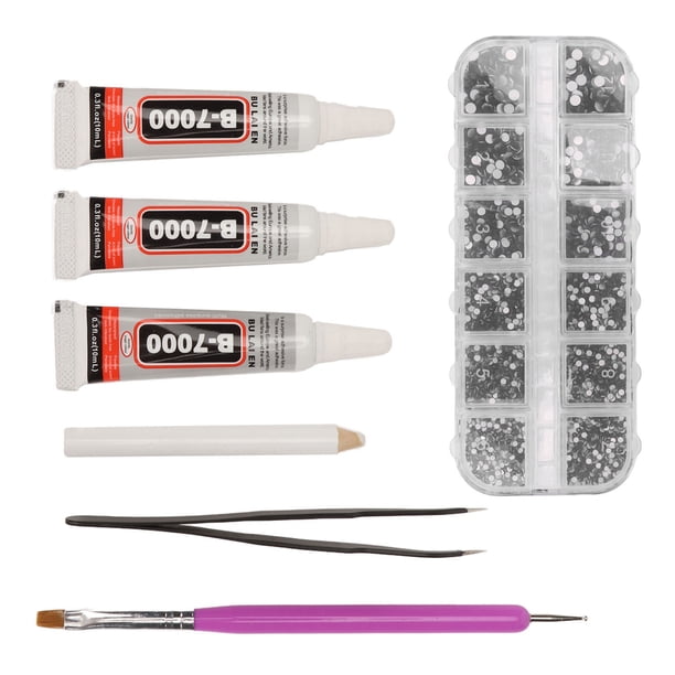 Kit de Pegamento de Diamantes de Imitación 6 Tamaños Kit de Pegamento de Diamantes de Imitación de para Vasos Artesanía Ropa Arte de Uñas Decoración DIY ANGGREK Otros