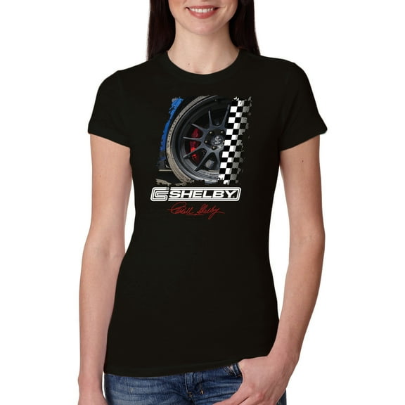 Wild Bobby Ford Shelby GT Rims Vintage Women Slim Fit Junior Tee