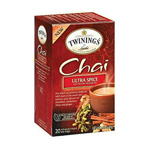 Twinings Chai Ultra Spice Tea, 20 Count (Pack Of 2)