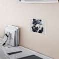 thumbnail image 6 of Dailycode Light Switch Plate Covers 3 Gang Wall Plate Plastics Outlet Covers for Kitchen Home Office Decor Black White Wolf Face, 6 of 8