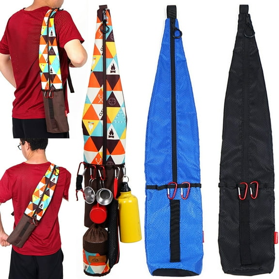 Walbest Trekking Pole Rucksack Waterproof Portable Crutch Storage Bag Fishing Rod Pouch, Length: 28.35", Upper Width: 1.57", Lower Width: 5.91" (Approx.)