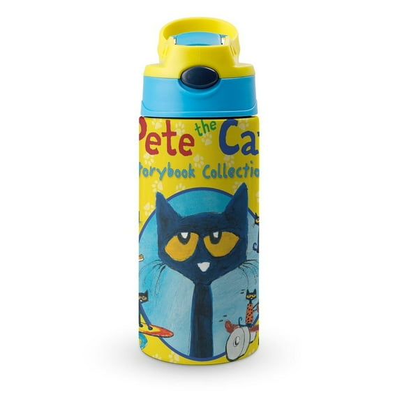 Pete The Cat Insulated Stainless Steel Water Bottle with Straw Vacuum Reusable Leak Proof Water Cup