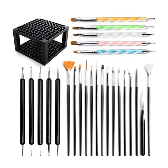 Herramientas De Punteado De Mandala 15 Pinceles De Pintura Scriptliner Multifuncionales Accesorios De Punteado De Mandala 26 Uds. Sweethay HA020360-00