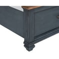 thumbnail image 3 of Queen Bed With Corduroy - Ports & Center Support Leg In Birch Veneers Storage Drawers, 3 of 5