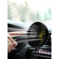 thumbnail image 3 of Nuevo ventilador para automóvil aire para automóvil refrigeración inalámbrica y silenciosa ventilador para automóvil recargable por USB (mini ventilador para automóvil HX-808), 3 of 9