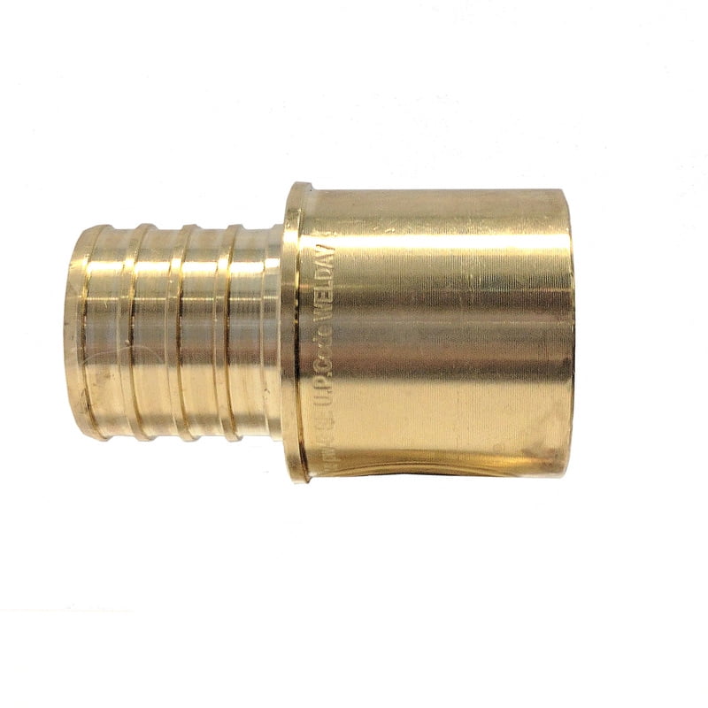 Libra Supply 1 inch Pex to 1 inch FTG Lead Free Brass Pex Bushing