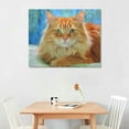 thumbnail image 2 of Nawypu Orange Persian Cute Canvas Poster Wall Art Decor Print Picture Paintings for Living Room Bedroom Decoration, 2 of 4