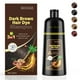 thumbnail image 1 of Champú colorante para el cabello KAISASA, marrón oscuro, 500 ml, cobertura gris 3 en 1, 1 of 7