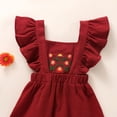thumbnail image 6 of Lovebay Baby Grils Ruffled Sleeve Embrodered Sundress Headband Summer Outfits, 6 of 8