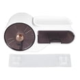 thumbnail image 1 of Caja de pañuelos de pared de plástico impermeable, multifuncional, sin perforaciones, para baño y cocina, color blanco, 1 of 14