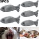 thumbnail image 5 of Juguete Pez Peluche Artificial Entrenamiento Interactivo Hierba Gatera Suministros para Gatos (gris), 5 of 8