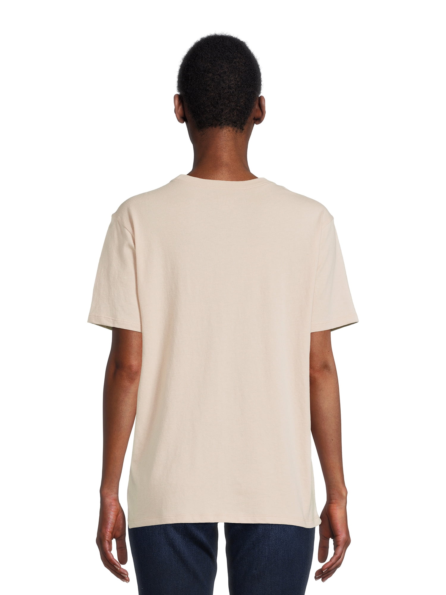 Time and Tru Women's Short Sleeve Destination Graphic Tee