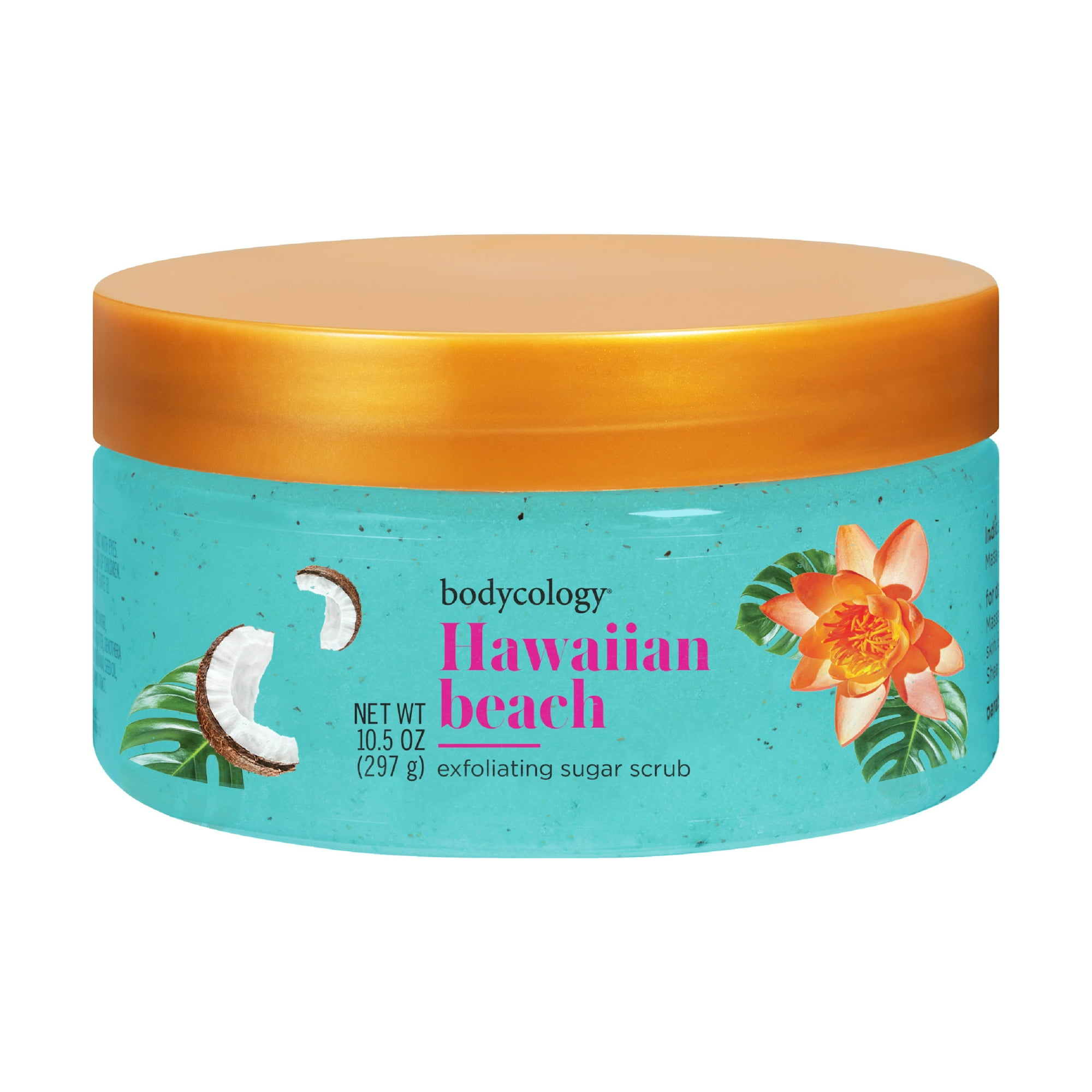 Bodycology Hawaiian Beach Exfoliating Sugar Scrub, 10 fl oz