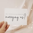 thumbnail image 3 of Will You Marry Us Card. Will You Do Us The Honor Of Marrying Us. Officiant Proposal Card. Wedding Officiant Proposal., 3 of 7