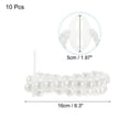 thumbnail image 2 of 10 Pcs Corsage Wristlet Pearl Wrist Corsage Bracelets DIY Flower Kit White, 2 of 6