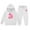 White, variant on CHENge 2 Pieces Girls Outfits Tie Dye Sweatsuits Pant Set Long Sleeve Athletic Sweatshirts and Sweatpants with Pockets