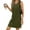 Army Green, variant on DJskiyers V-Neck Summer Casual Beach Dress for Women 2025 Vacation Women's Sleeveless Sundress with Split
