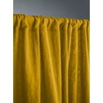 thumbnail image 3 of The Cozy Creations Set of 2 Rod Pocket Window Panels, 100% Cotton Curtain for Door ,Bedroom, Living Room and Kitchen, Thik Cotton Extra Long Blackout Curtains, Mustard, 44" Wide x 90" Length, 3 of 4