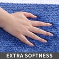 thumbnail image 3 of Extra Thick Bath Linen Rug Set Soft Plush Anti-Slip Bath Mat Water Absorbent Shaggy Polyester for Bathroom Living Room Bedroom Gray 24x36 Inches, 3 of 7