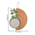 thumbnail image 6 of Upgraded Wooden Colorful Hanging Decoration Board With Plastic Plants For Bedroom Living Room Office Decor Wall Mounted Art Piece With Faux Greenery Accents R, 6 of 6